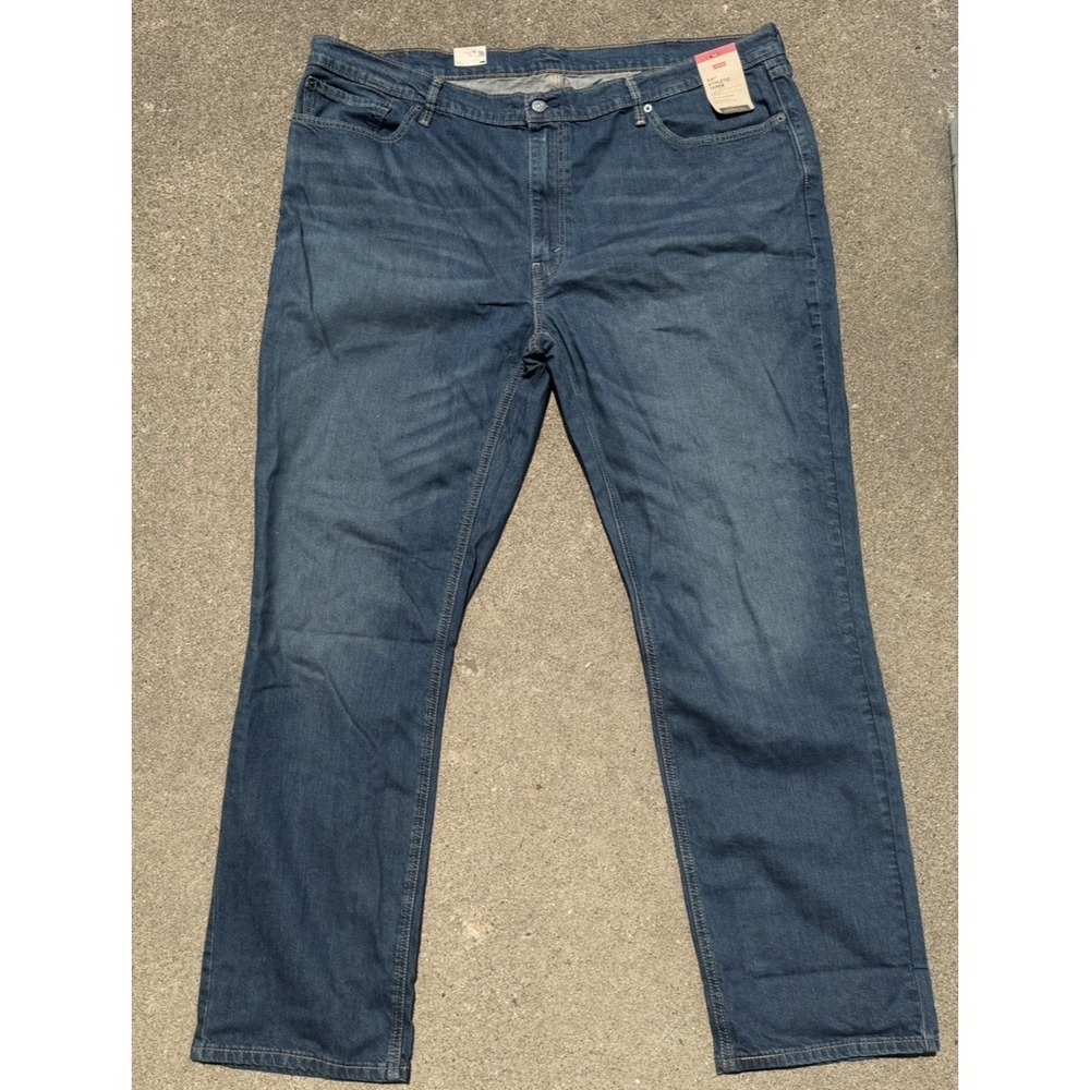 Levis Jeans Mens 48x36 Blue Denim Pants 541 Athletic Fit Tapered Leg Big Tall